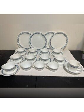 Corelle by Corning Blue Onion 27-Piece Dinnerware Set – Made in USA